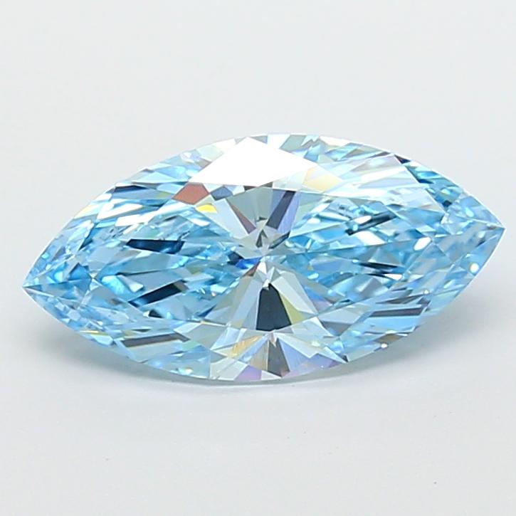 3.56 Ct. Fancy Blue Marquise Lab Grown Diamond