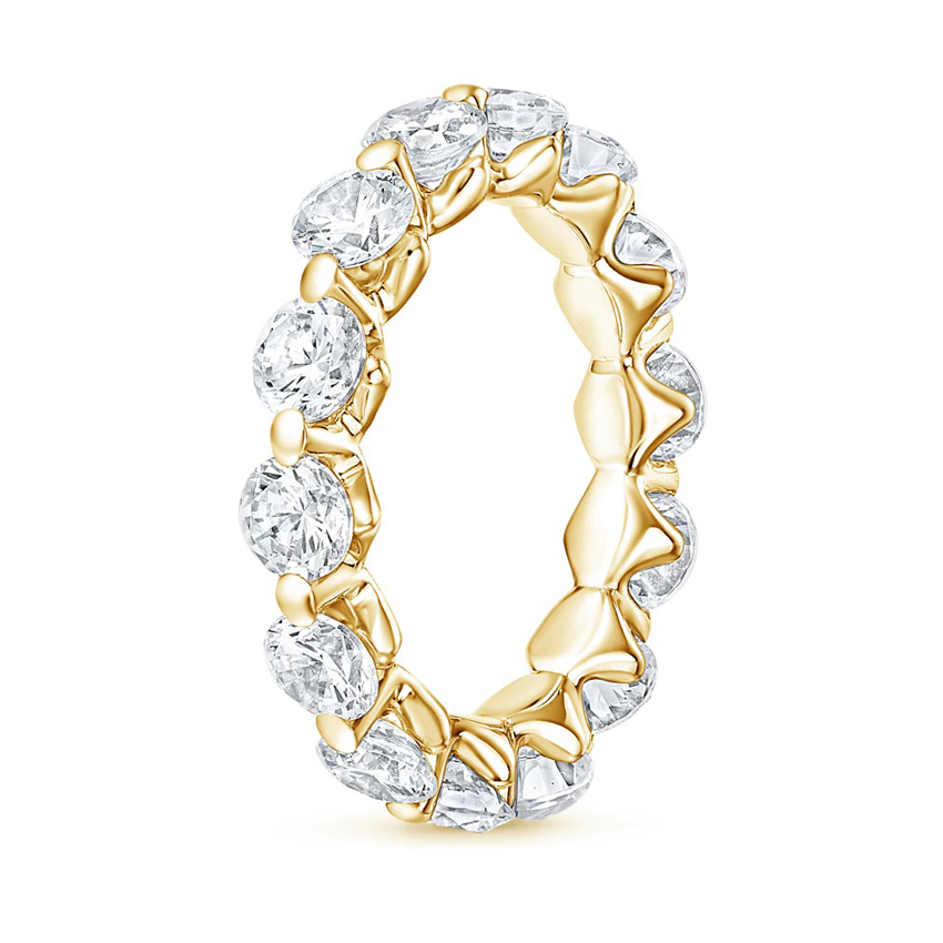 Single Shared Prong Eternity Lab Diamond Ring | Riviera | Brilliant Earth