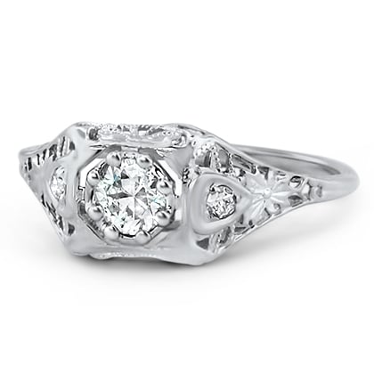 Art Nouveau Diamond Vintage Ring