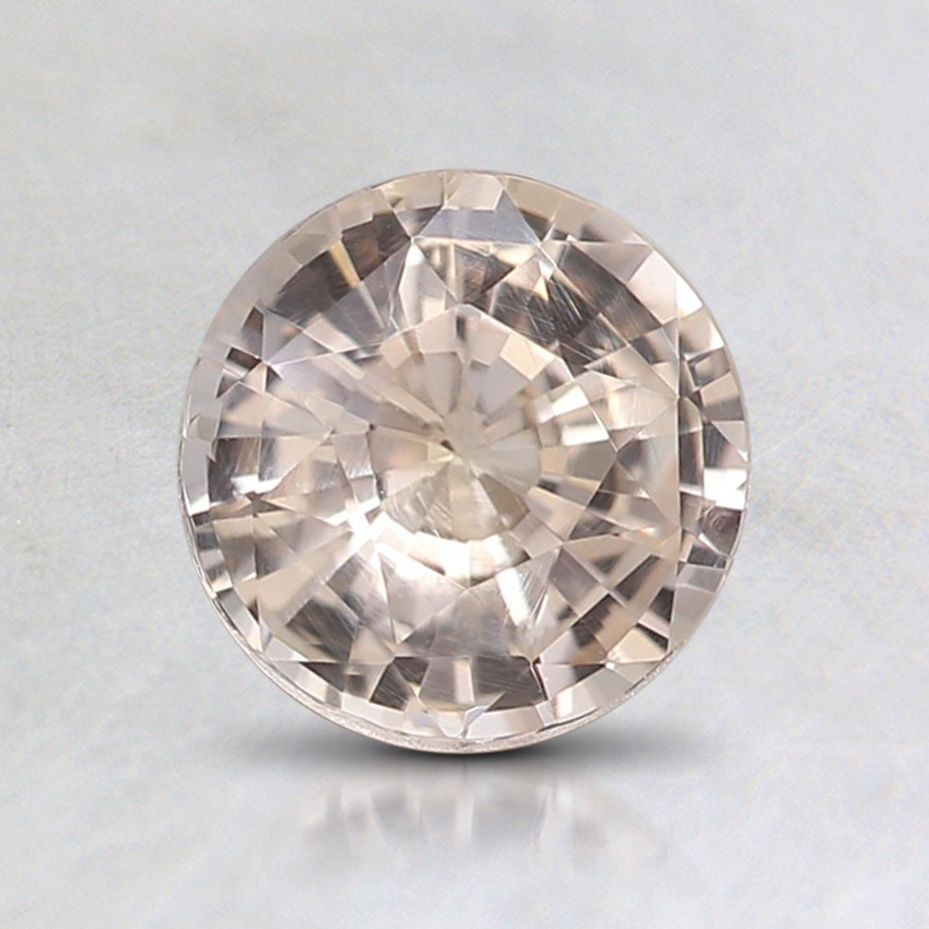 6.3mm Peach Round Sapphire