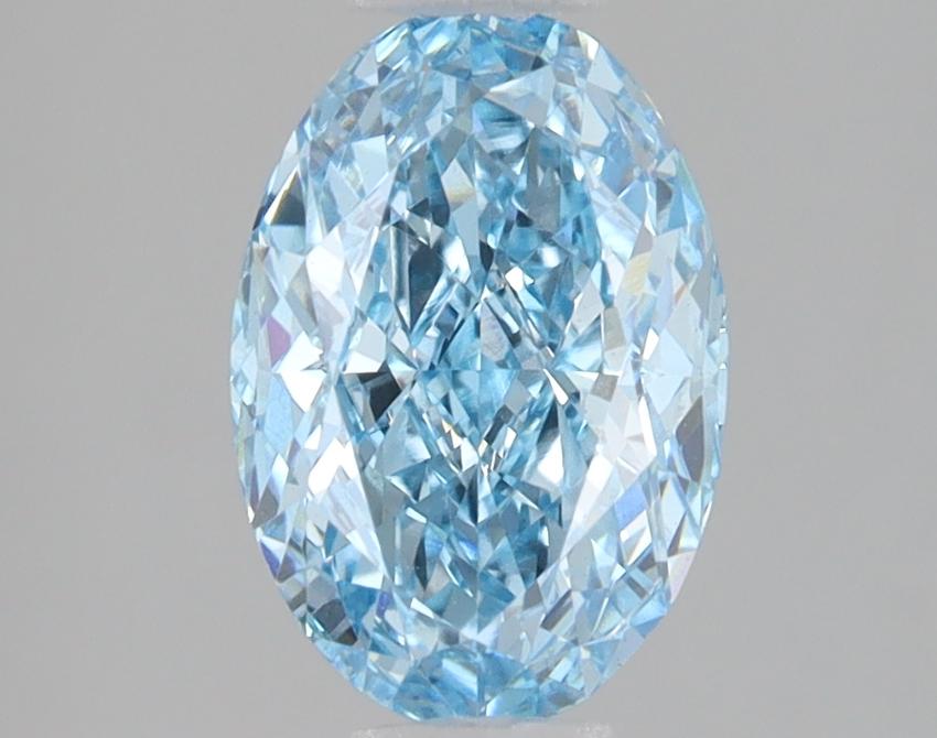 2.04 Ct. Fancy Vivid Blue Oval Lab Grown Diamond
