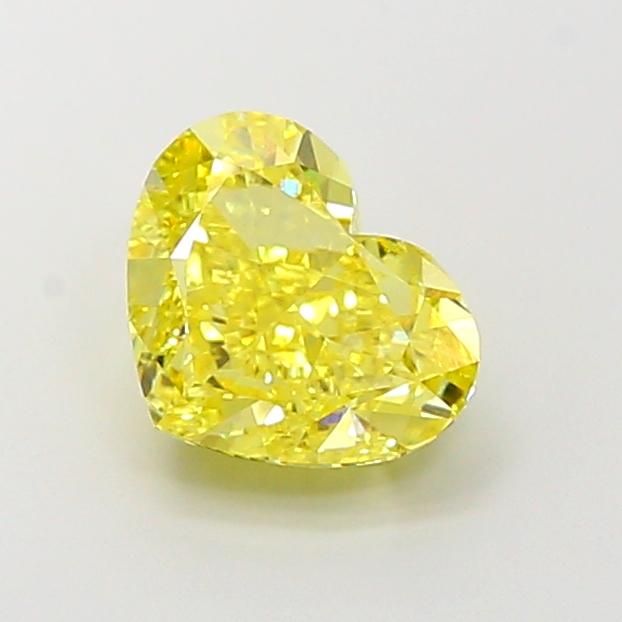 3.31 Ct. Fancy Intense Yellow Heart Lab Grown Diamond