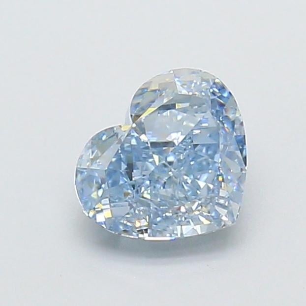 1.05 Ct. Fancy Vivid Blue Heart Lab Grown Diamond
