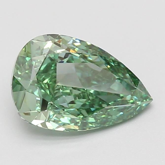 1.93 Ct. Fancy Vivid Green Pear Lab Grown Diamond