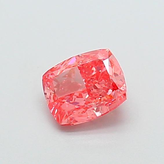 1.10 Ct. Fancy Vivid Pink Cushion Lab Grown Diamond