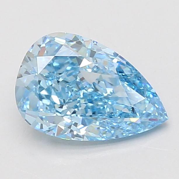 1.60 Ct. Fancy Vivid Blue Pear Lab Grown Diamond