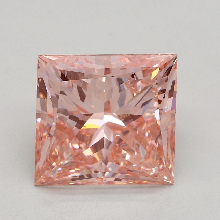 2.97 Ct. Fancy Intense Pink Princess Lab Grown Diamond