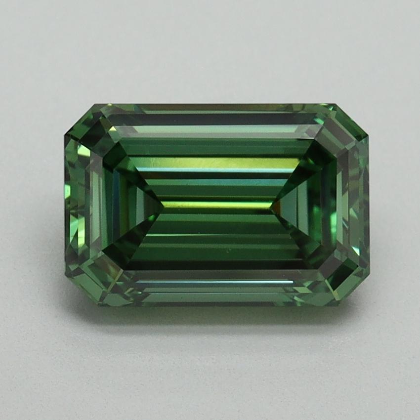2.02 Ct. Fancy Vivid Green Emerald Lab Grown Diamond