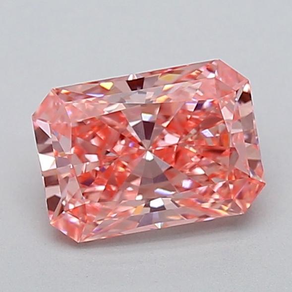 1.58 Ct. Fancy Vivid  Pink Radiant Lab Grown Diamond