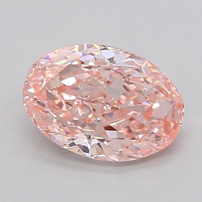 1.14 Ct. Fancy Vivid  Pink Oval Lab Grown Diamond
