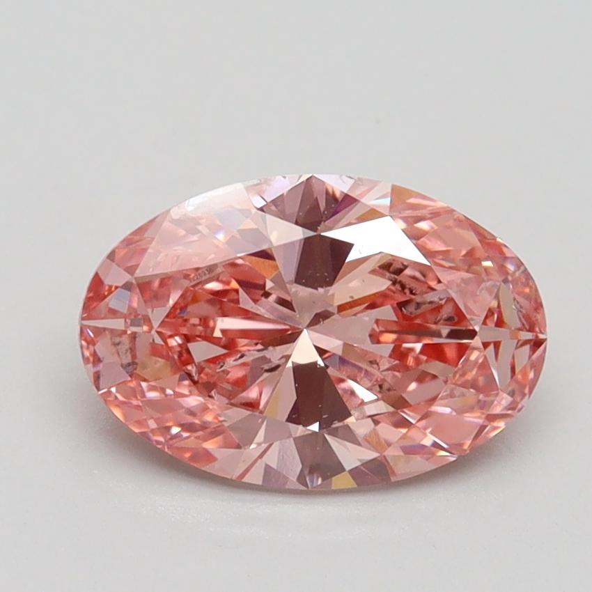 1.51 Ct. Fancy Vivid Pink Oval Lab Grown Diamond