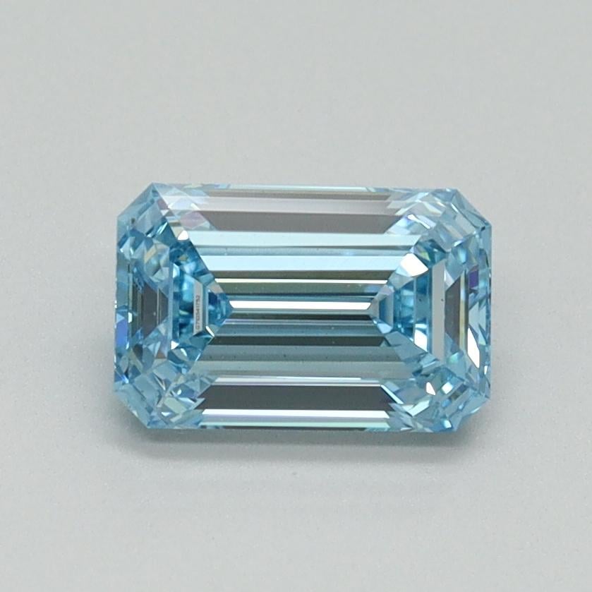 1.01 Ct. Fancy Vivid Blue Emerald Lab Grown Diamond