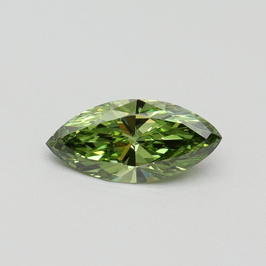 0.50 Ct. Fancy Vivid Green Marquise Lab Grown Diamond