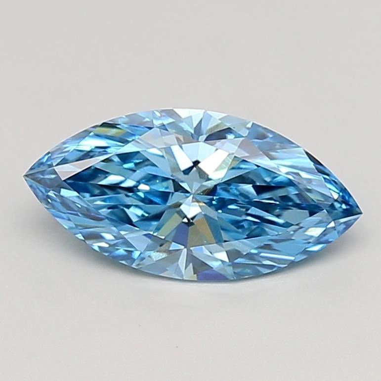 1.56 Ct. Fancy Vivid  Blue Marquise Lab Grown Diamond