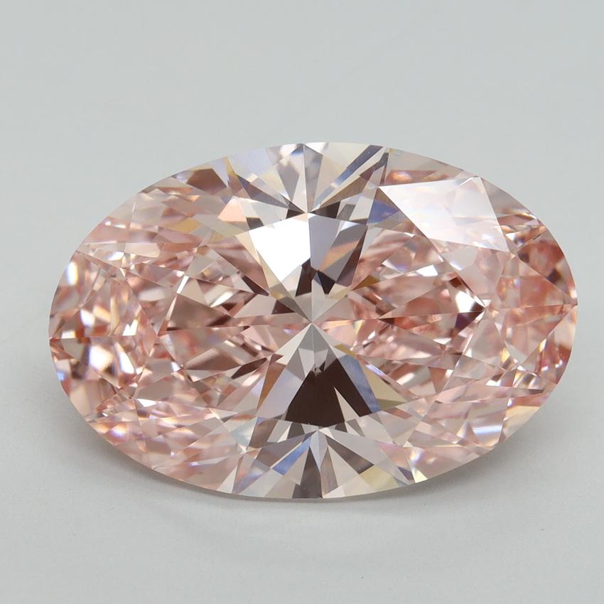 9.59 Ct. Fancy Vivid Pink Oval Lab Grown Diamond