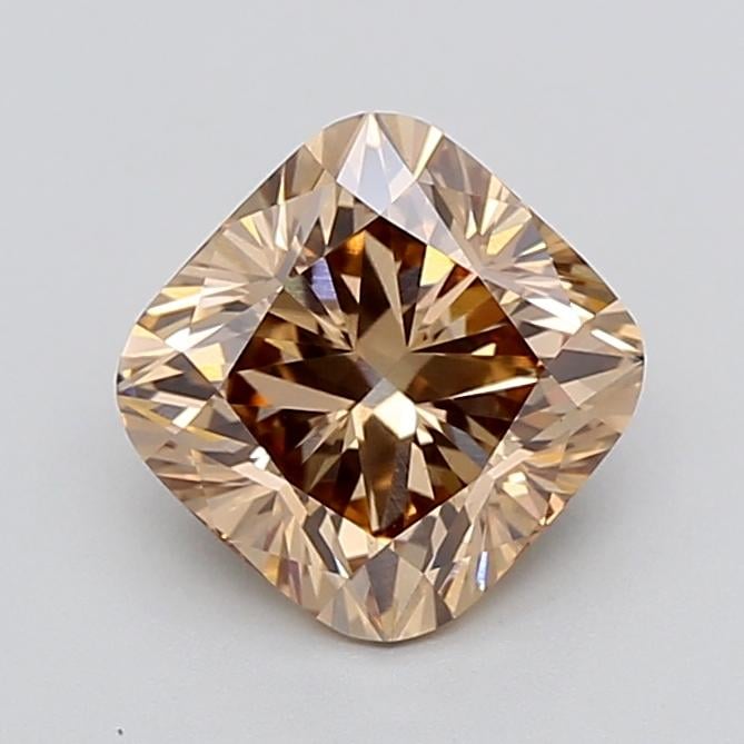 1.91 Ct. Fancy Light  Brown Cushion Lab Grown Diamond