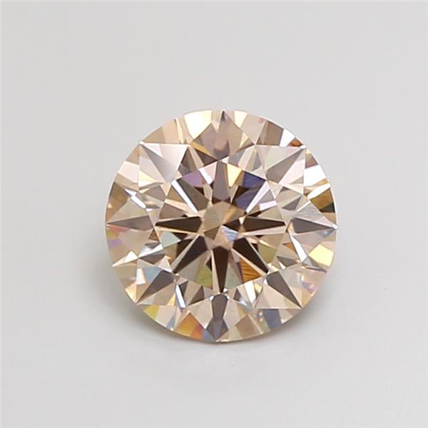 2.29 Ct. Light Brown Round Lab Grown Diamond