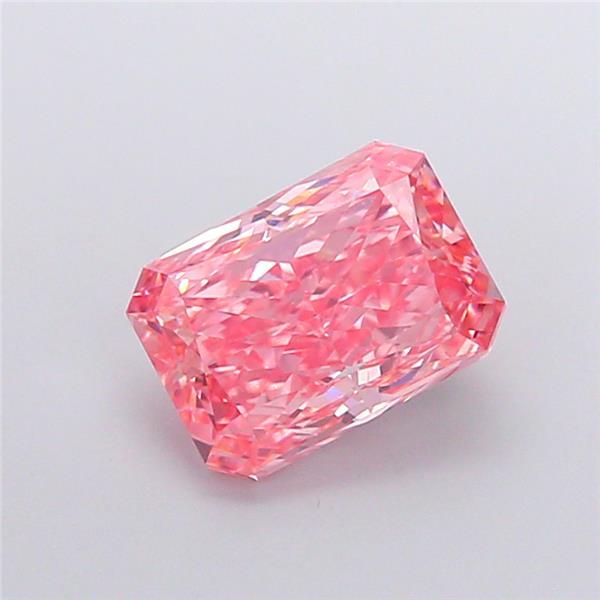 2.60 Ct. Fancy Vivid Pink Radiant Lab Grown Diamond