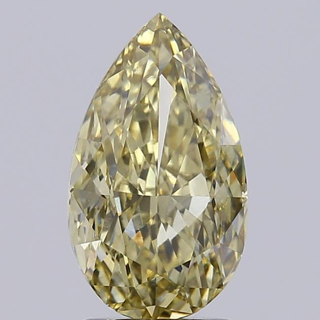 2.31 Ct. Fancy Yellow Pear Lab Grown Diamond