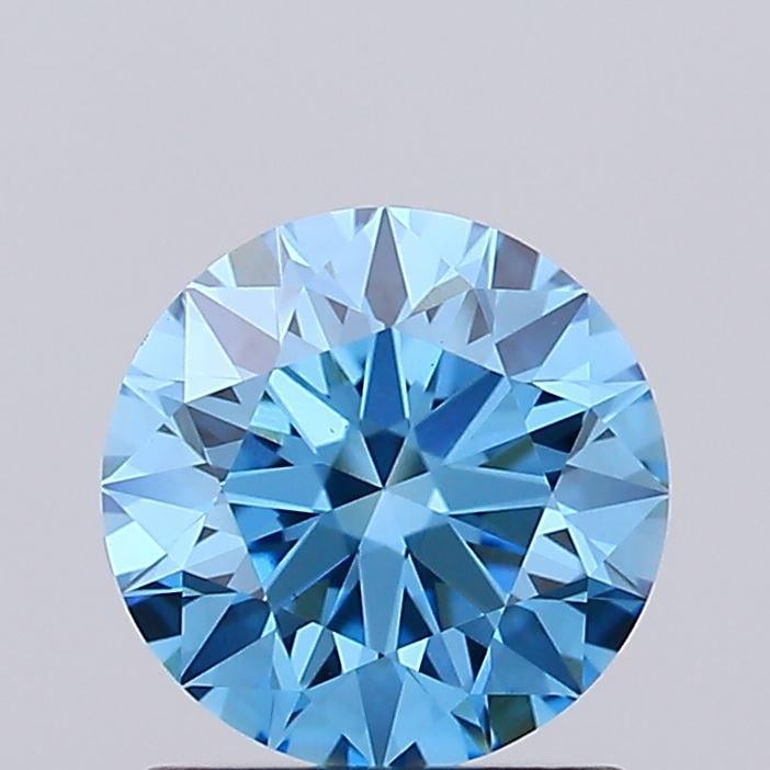 1.03 Ct. Fancy Vivid Blue Round Lab Grown Diamond