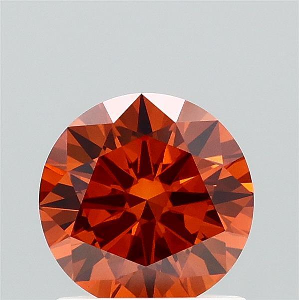 1.09 Ct. Fancy Brownish Orange Round Lab Grown Diamond