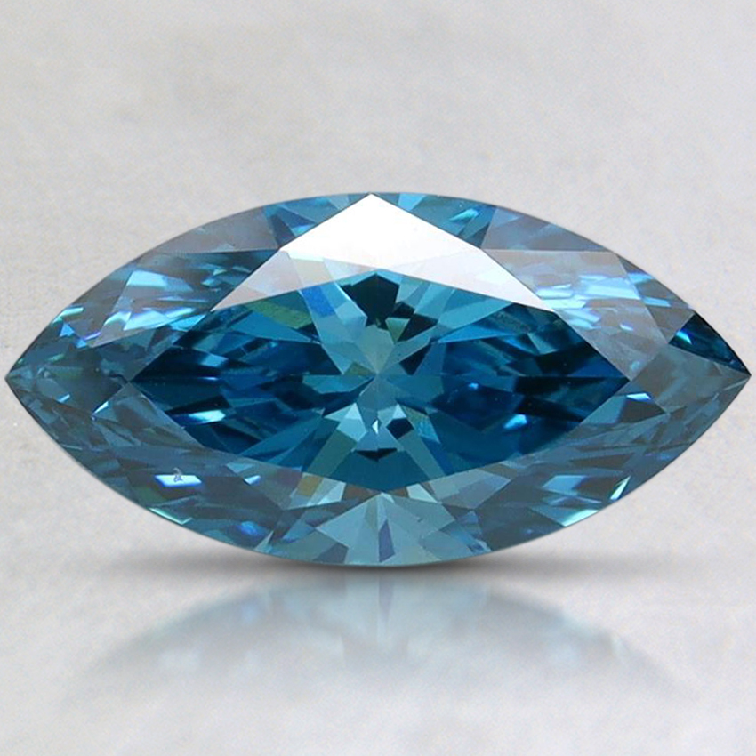 1.57 Ct. Fancy Vivid Blue Marquise Lab Grown Diamond