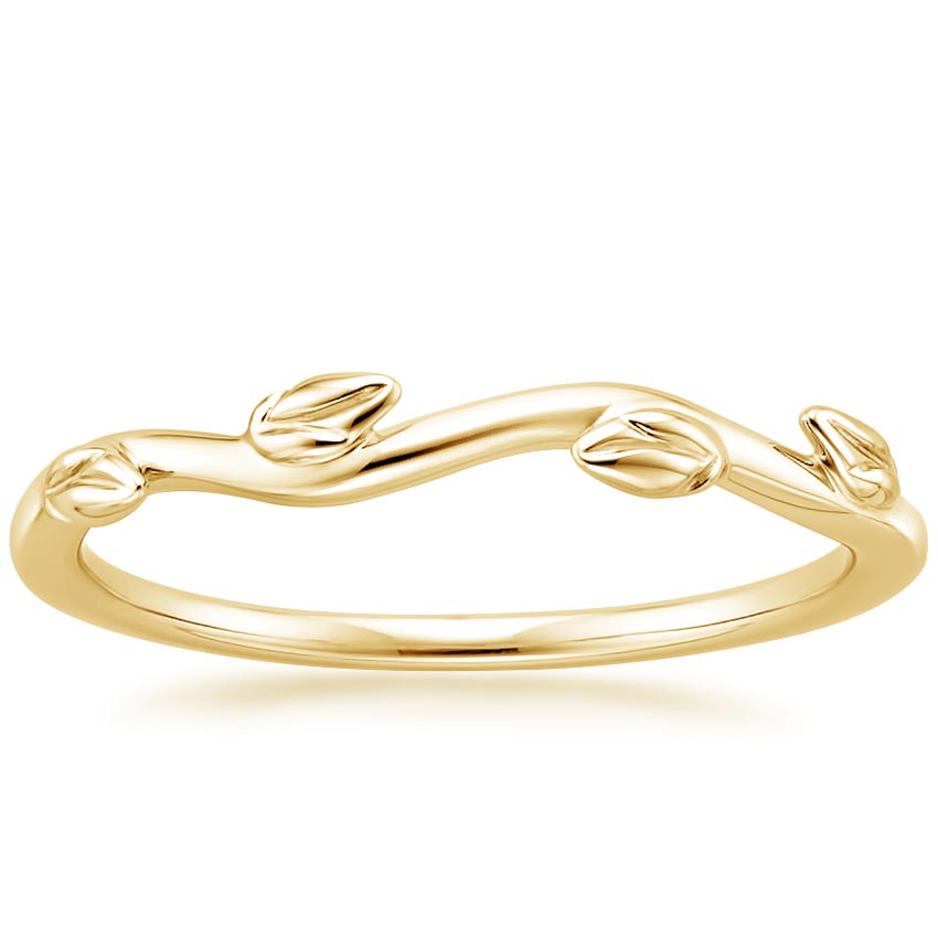 18K Yellow Gold Winding Willow Ring, large top view
