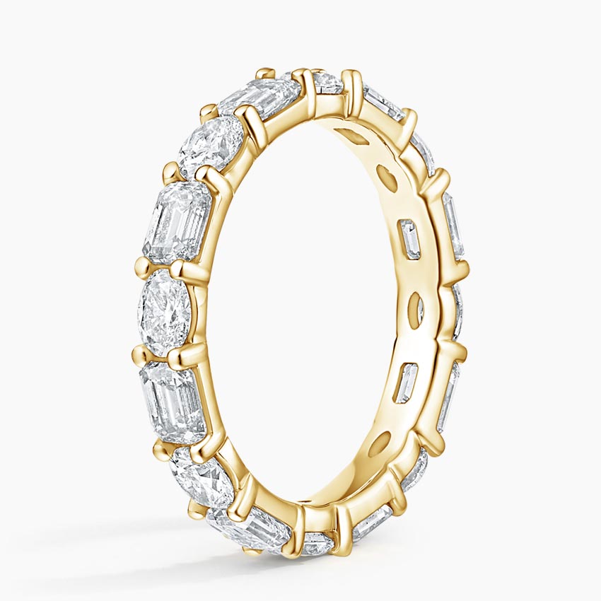 Giselle Eternity Diamond Ring in 18K Yellow Gold
