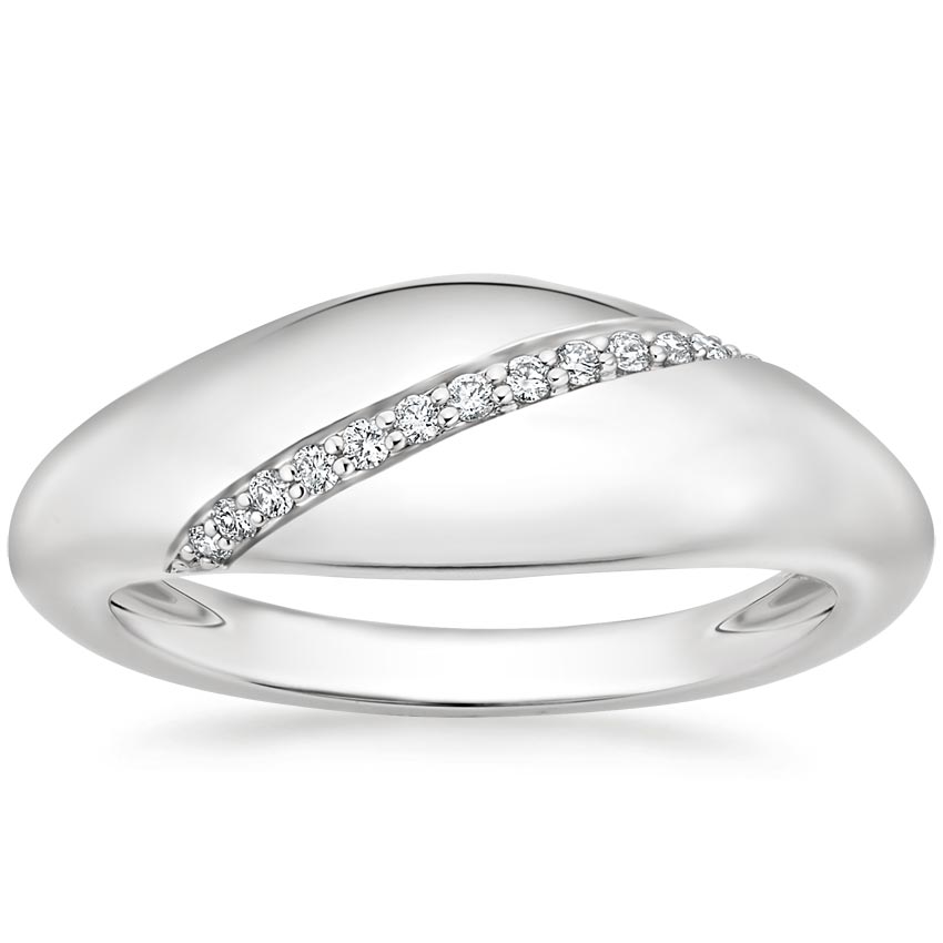 Rose gold diamond engagement ring with surprise diamond details