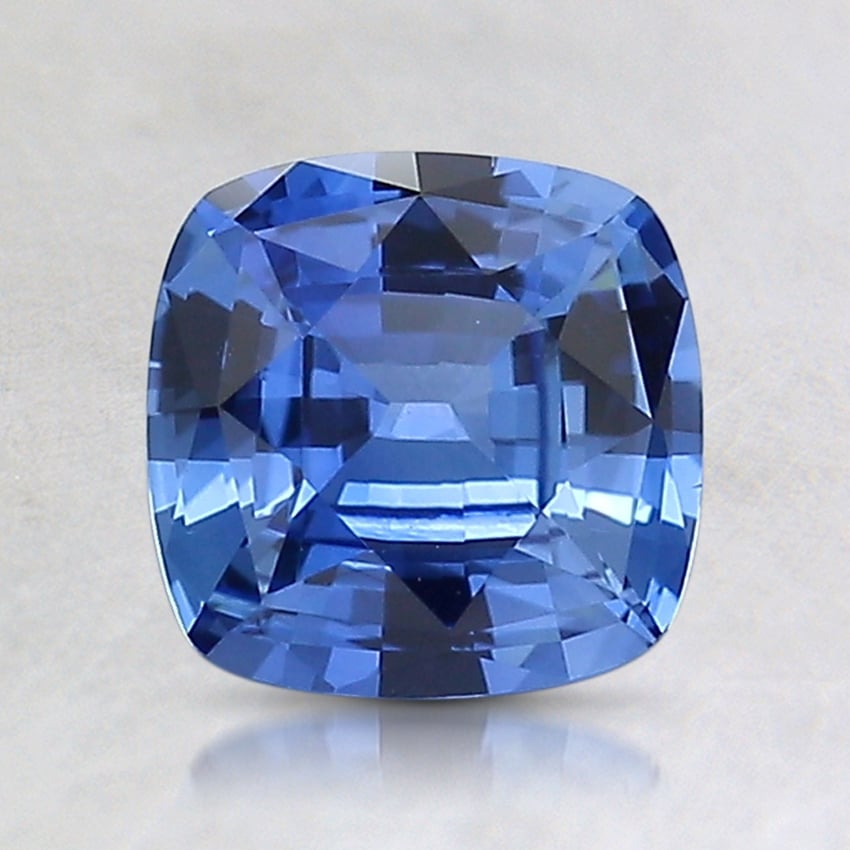 6.7x6.6mm Blue Cushion Sapphire