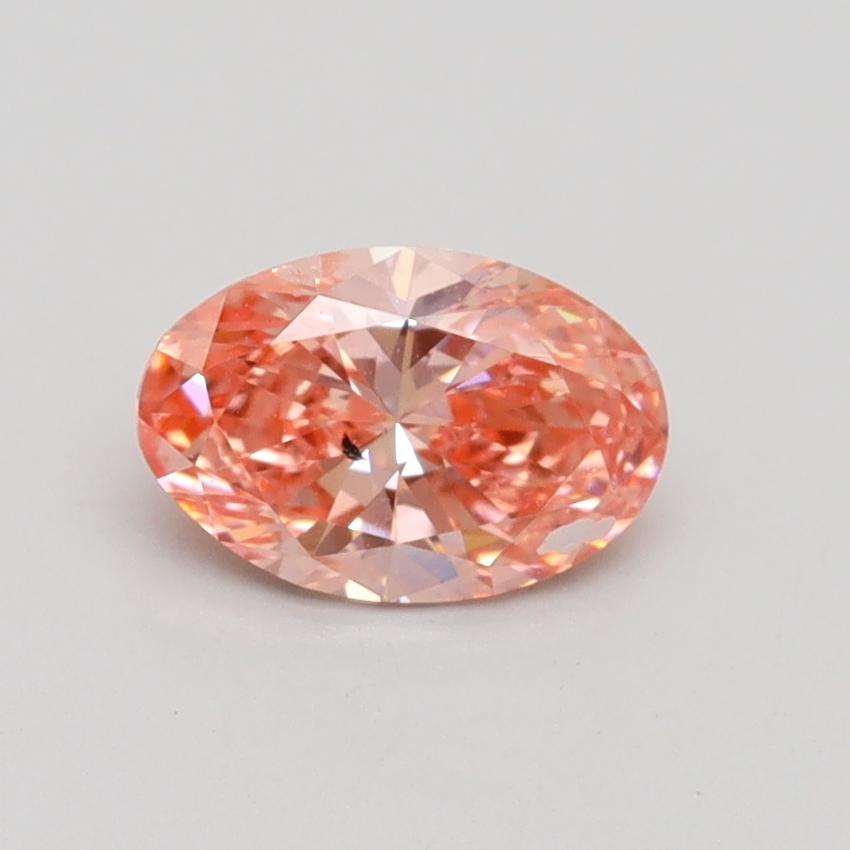 0.80 Ct. Fancy Vivid Pink Oval Lab Grown Diamond