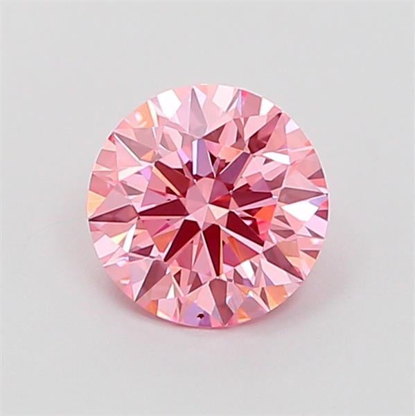 0.64 Ct. Fancy Vivid Ne Pink Round Lab Grown Diamond