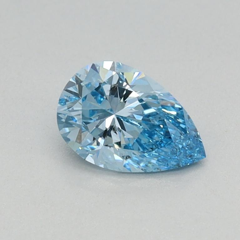 0.36 Ct. Fancy Vivid Blue Pear Lab Grown Diamond