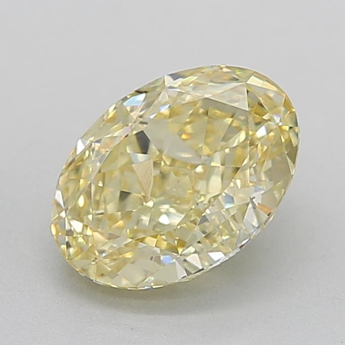 2.73 Ct. Fancy Intense Yellow Oval Lab Grown Diamond
