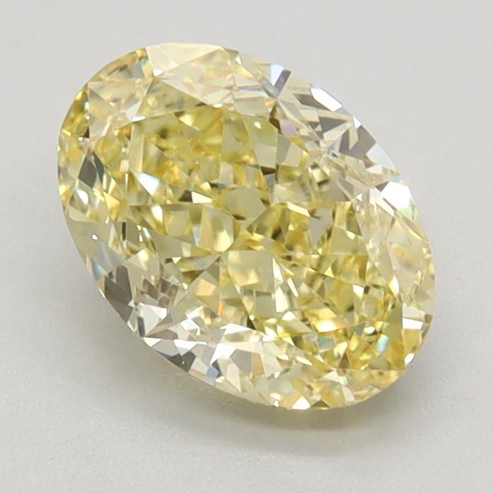 1.31 Ct. Fancy Intense Yellow Oval Lab Grown Diamond