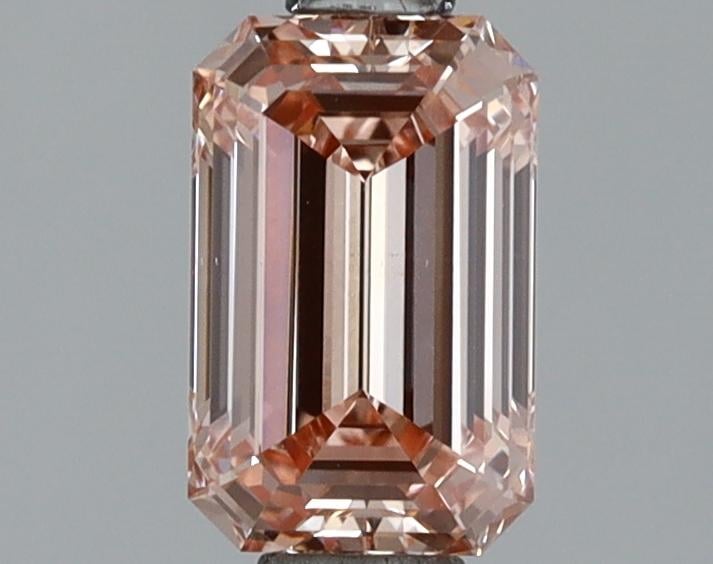1.00 Ct. Fancy Intense Brownish Pink Emerald Lab Grown Diamond