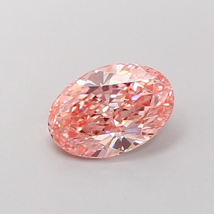 1.54 Ct. Fancy Intense Pink Oval Lab Grown Diamond
