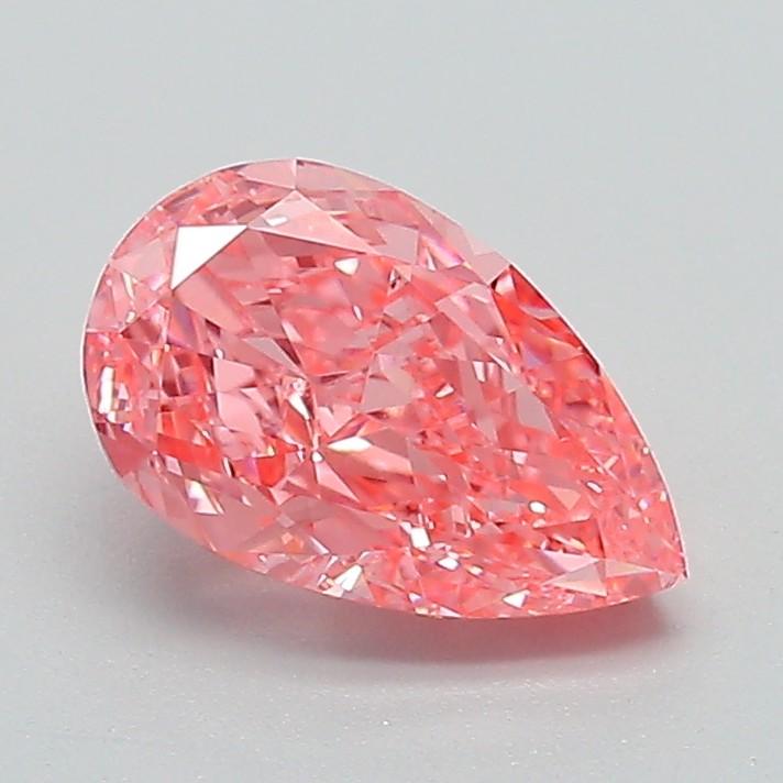 1.22 Ct. Fancy Vivid Pink Pear Lab Grown Diamond