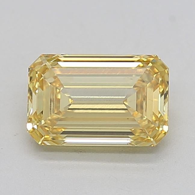1.13 Ct. Fancy Intense  Yellow Emerald Lab Grown Diamond
