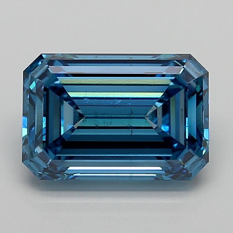 4.85 Ct. Fancy Vivid  Blue Emerald Lab Grown Diamond
