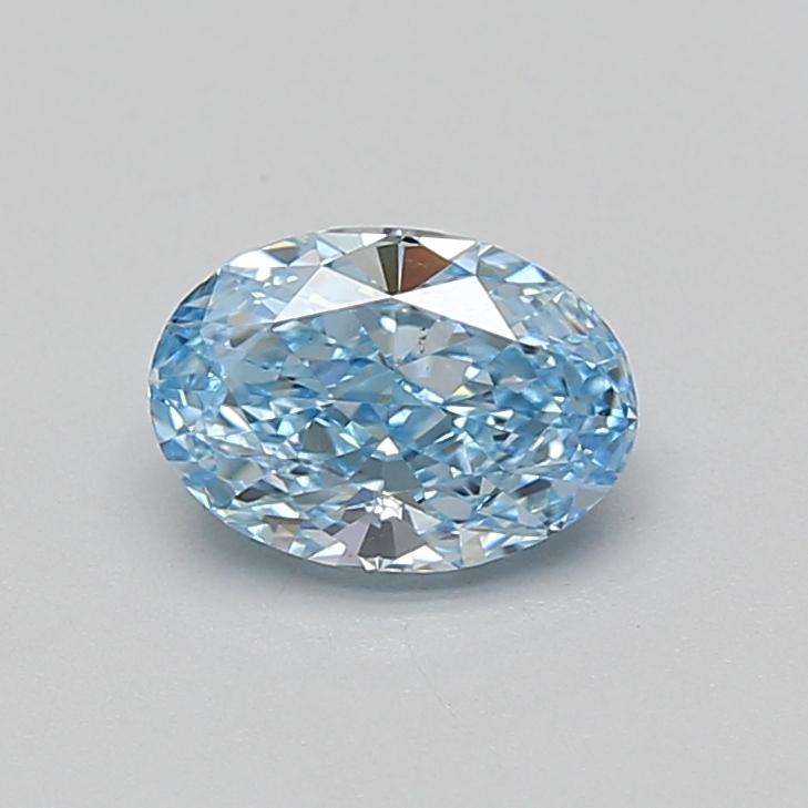1.06 Ct. Fancy Vivid Blue Oval Lab Grown Diamond