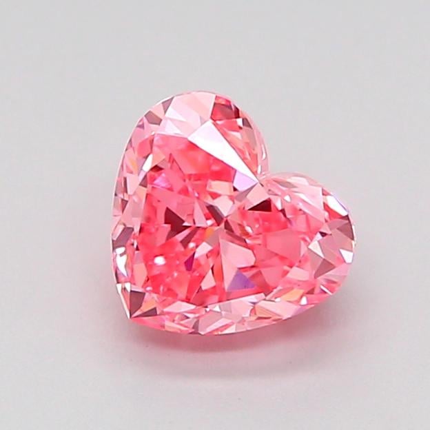 1.07 Ct. Fancy Vivid Pink Heart Lab Grown Diamond
