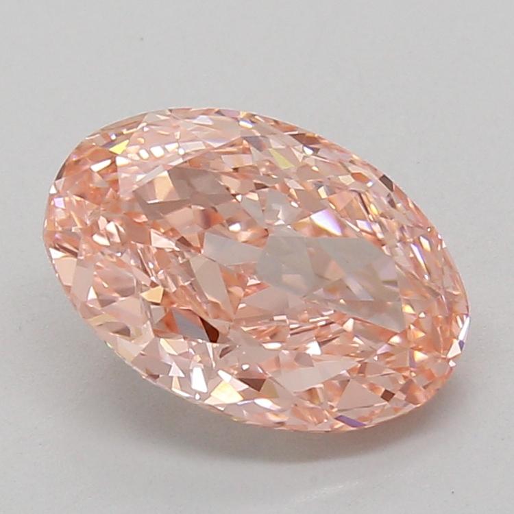 3.05 Ct. Fancy Vivid Pink Oval Lab Grown Diamond