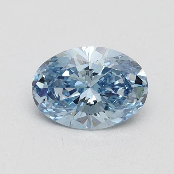 0.60 Ct. Fancy Vivid Blue Oval Lab Grown Diamond