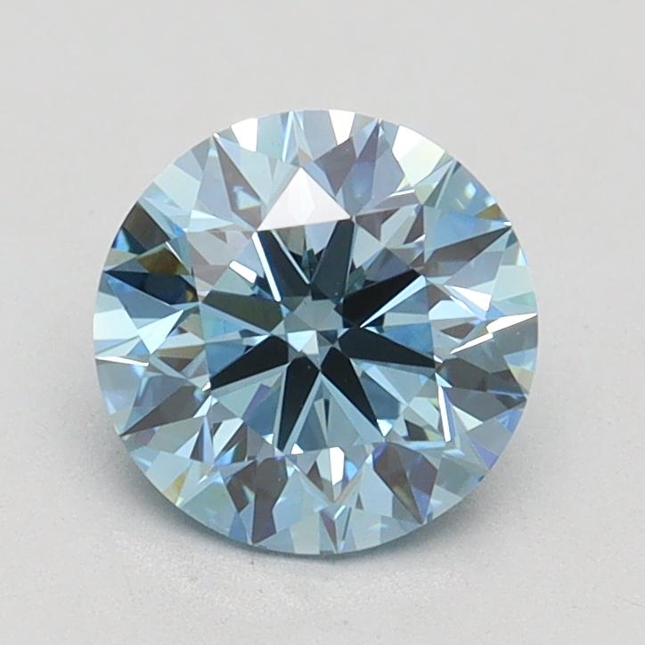 1.17 Ct. Fancy Vivid Blue Round Lab Grown Diamond