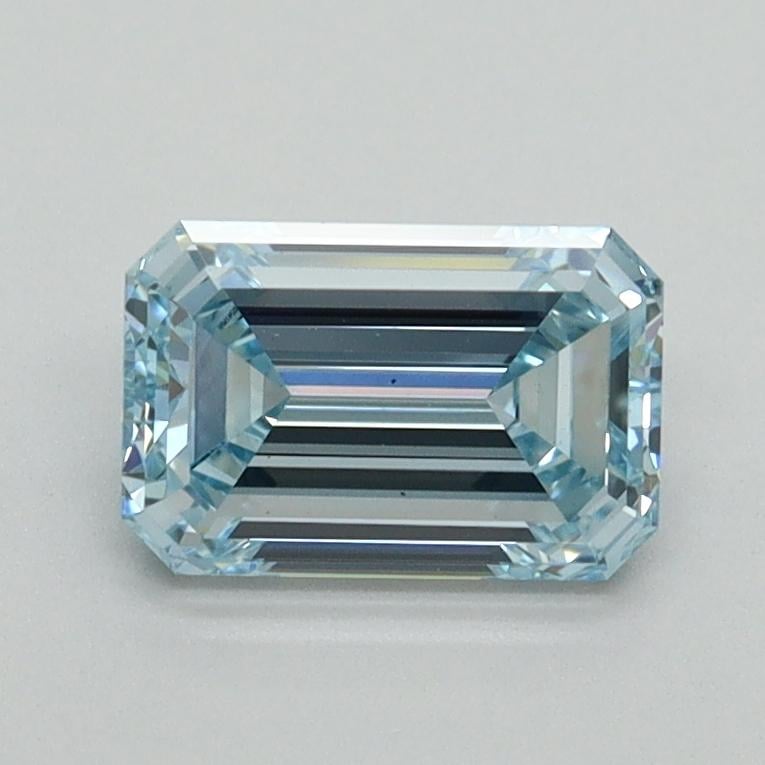 1.08 Ct. Fancy Intense Blue Emerald Lab Grown Diamond