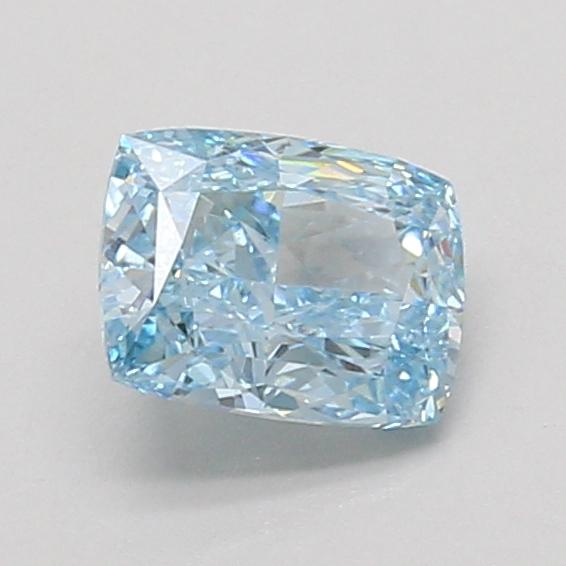 1.01 Ct. Fancy Vivid Blue Cushion Lab Grown Diamond