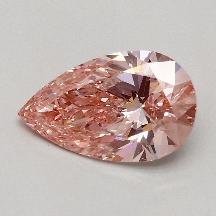 0.50 Ct. Fancy Vivid Pink Pear Lab Grown Diamond
