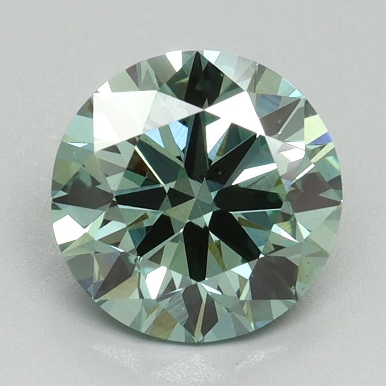 1.70 Ct. Fancy Vivid Pacific Green Round Lab Grown Diamond