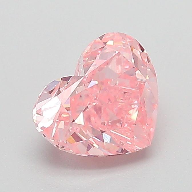1.16 Ct. Fancy Vivid  Pink Heart Lab Grown Diamond